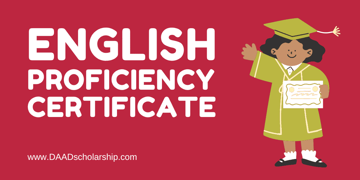 English Language Proficiency Certificate for Scholarship Application