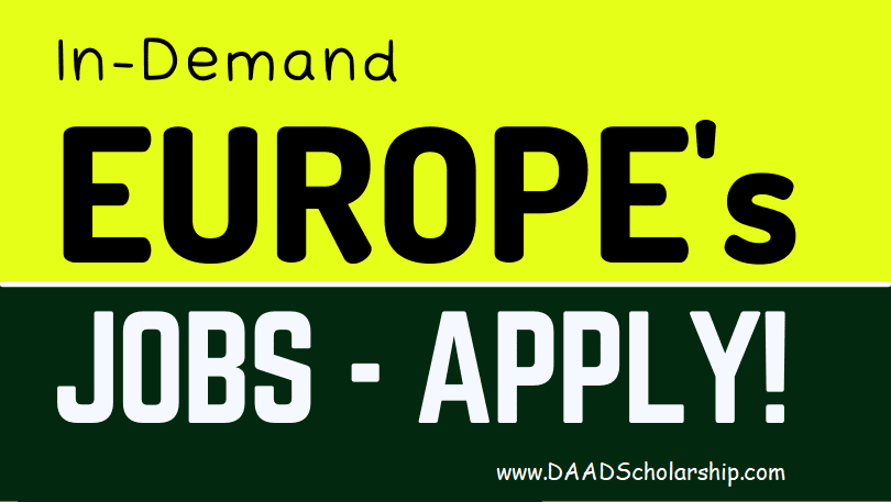 Professional Jobs in Europe 2023 for International Applicants