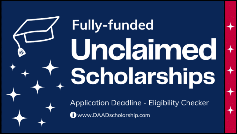 Unclaimed Scholarships 2023 for International Students - DAAD