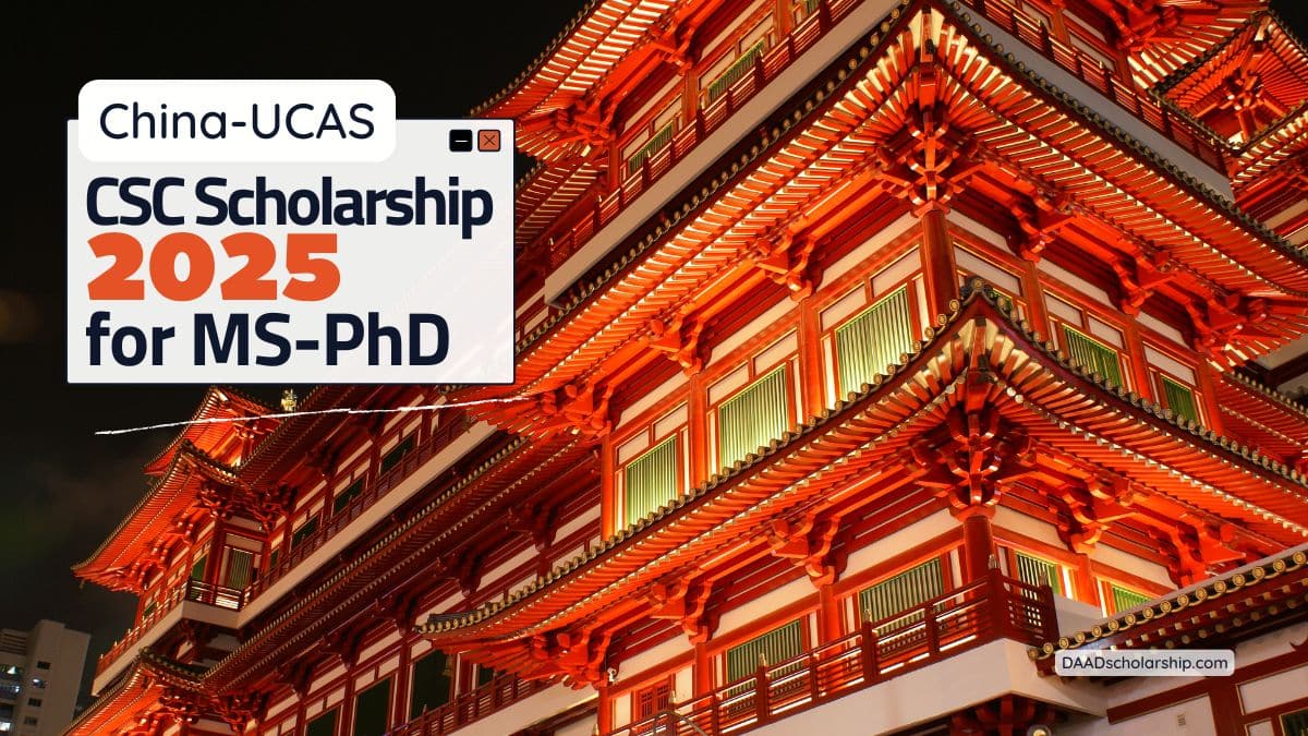 UCAS China Government Scholarship 2025 For MS And PhD Admissions - DAAD ...