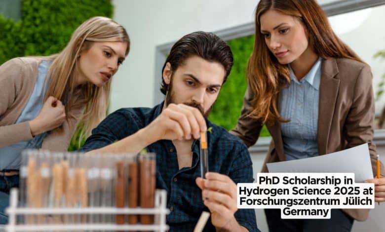 PhD Scholarship in Hydrogen Science 2025 at Forschungszentrum Jülich Germany