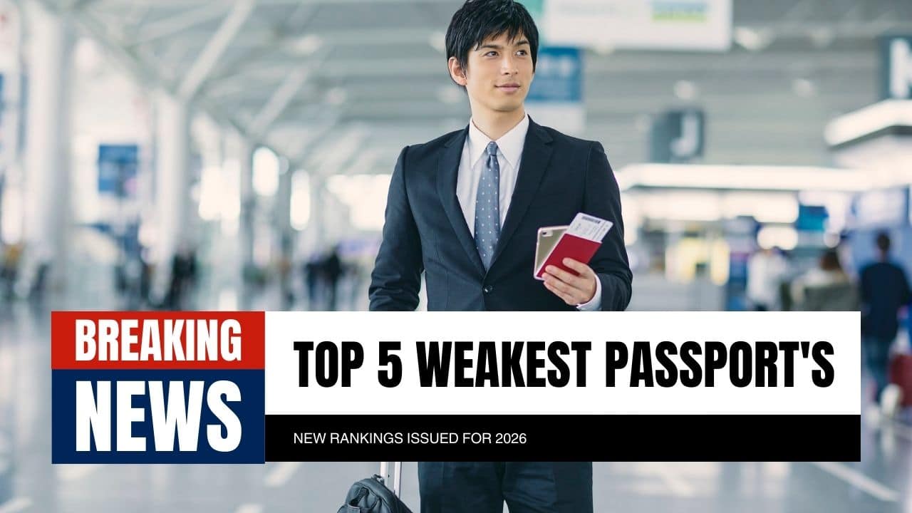 The Weakest Passports of January 2026 (New Rankings Issued)
