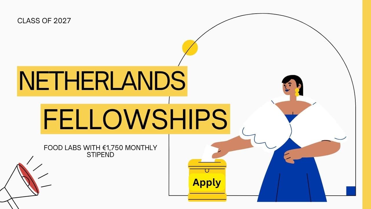 Netherlands Food Lab Fellowships 2027 with €1,750 Monthly Stipend by Jan van Eyck