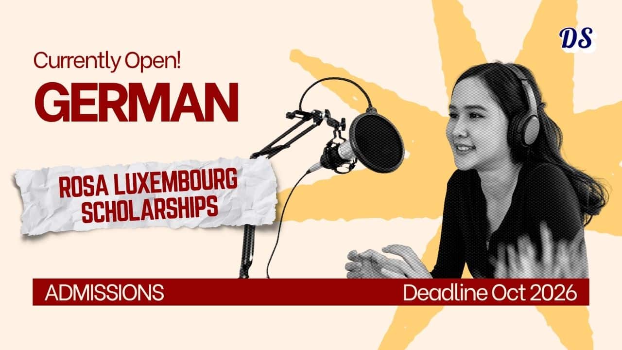 Germany Rosa Luxemburg Scholarships 2027 With €1,520 Monthly Stipend Open 2 Germany Rosa Luxemburg Scholarships 2027 With €1,520 Monthly Stipend Open